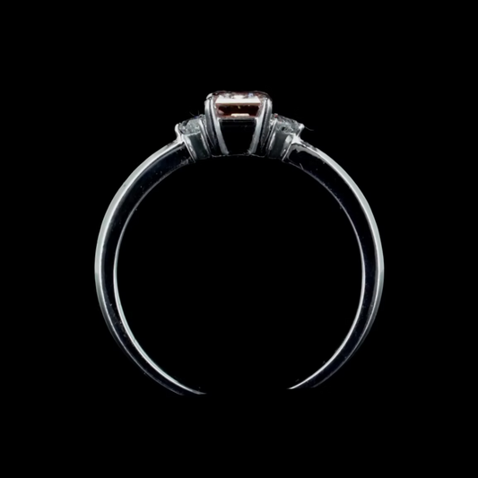 1.01 ct. Pink Diamond Side Stone Ring