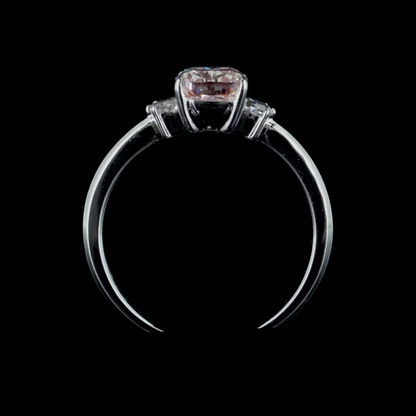 2.01 ct. Pink Diamond Side Stone Ring
