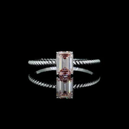 1.00 Ct. Pink Solitaire Ring