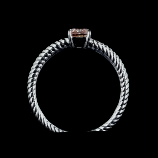 1.00 Ct. Pink Solitaire Ring