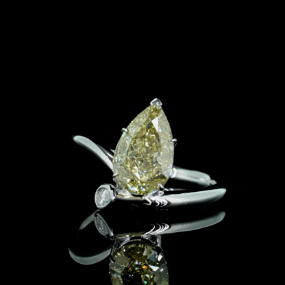 2.70 ct. Yellow Solitaire Ring