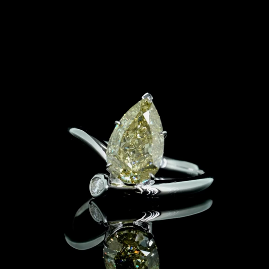 2.70 ct. Yellow Solitaire Ring