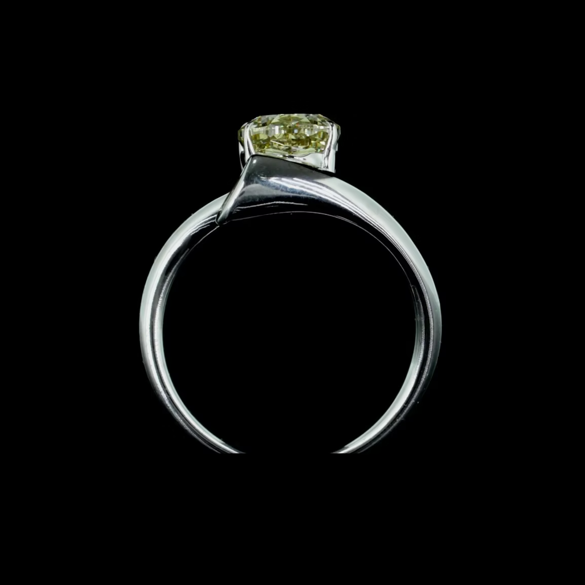 2.70 ct. Yellow Solitaire Ring