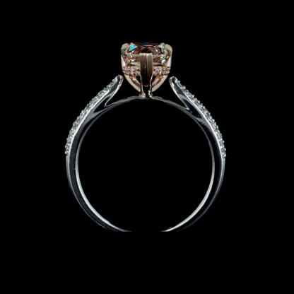2.16 ct. Pink Diamond Pavé Ring