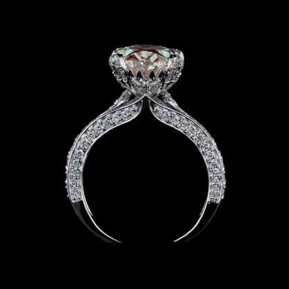 5.03 ct. Pink Diamond Pavé Ring