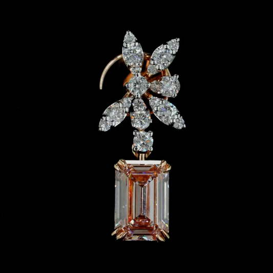 2.44 ct. Pink Diamond Drop Earrings