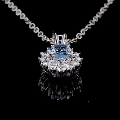 1.16 ct. Blue Diamond Pendant