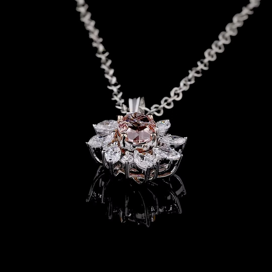 0.79 Ct. Pink Diamond Pendant
