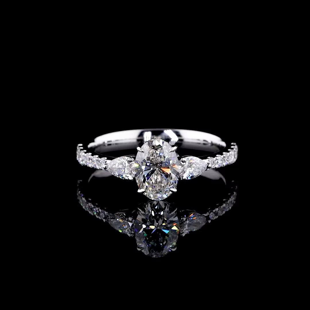 1.06 ct. Oval Diamond Solitaire Ring