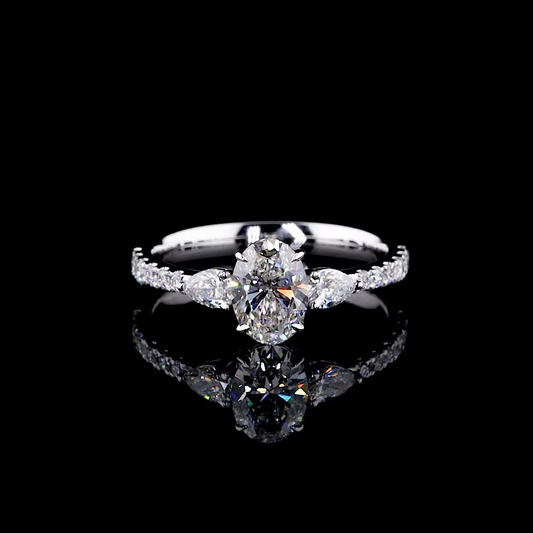 1.06 ct. Oval Diamond Solitaire Ring