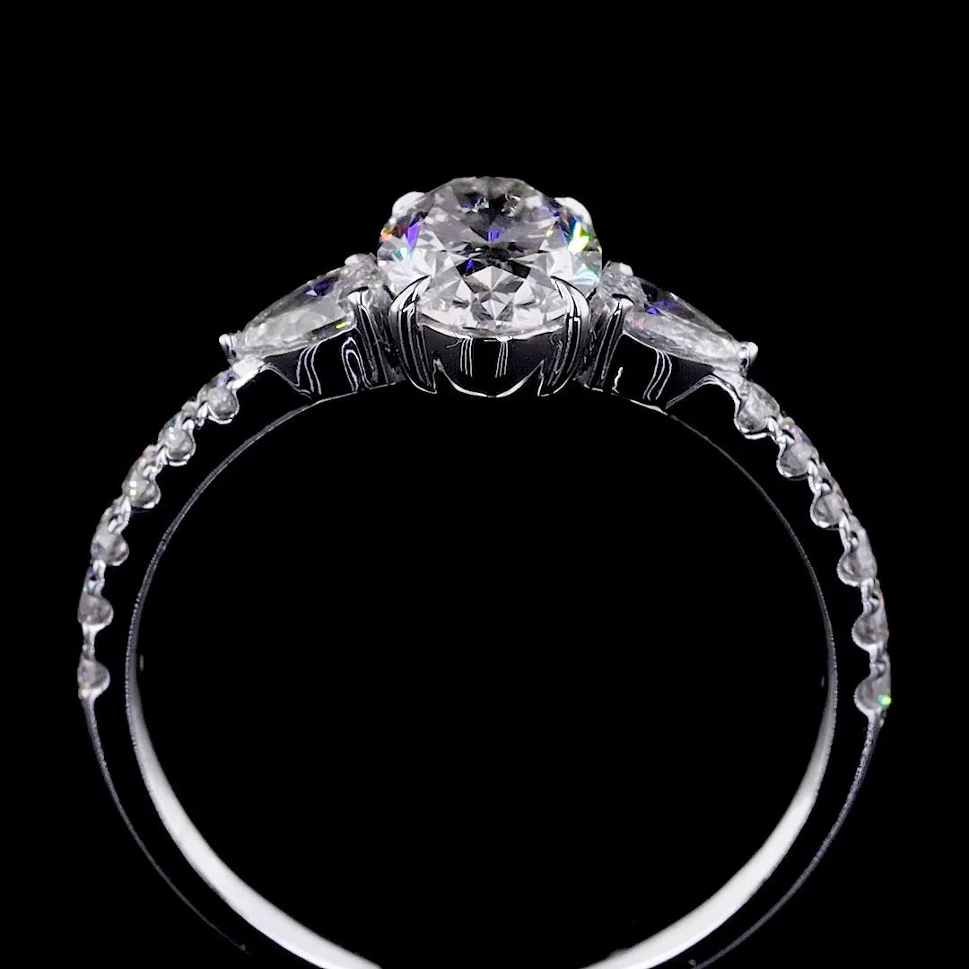 1.06 ct. Oval Diamond Solitaire Ring