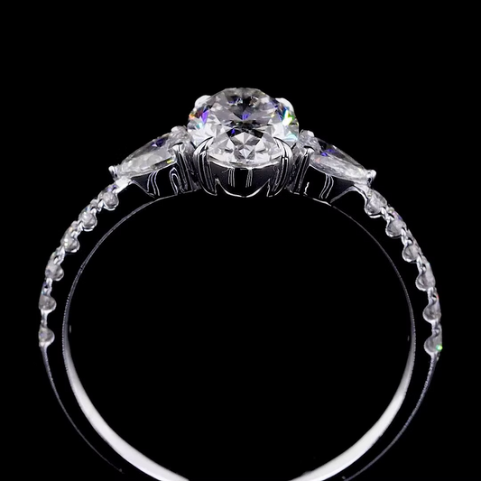 1.06 ct. Oval Diamond Solitaire Ring