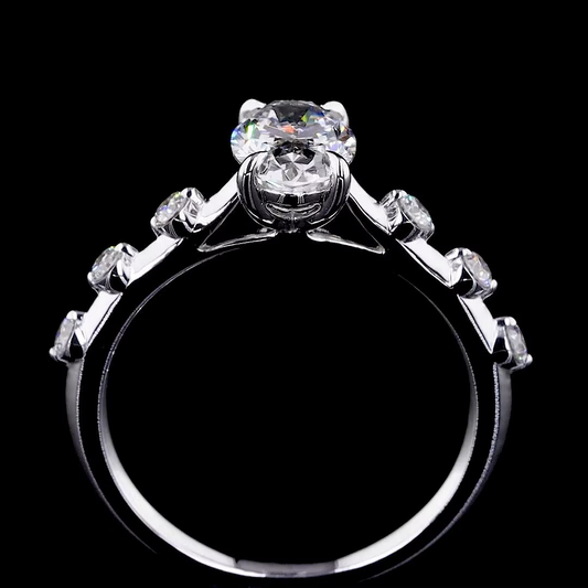 1.02 ct. Oval Diamond Solitaire Ring