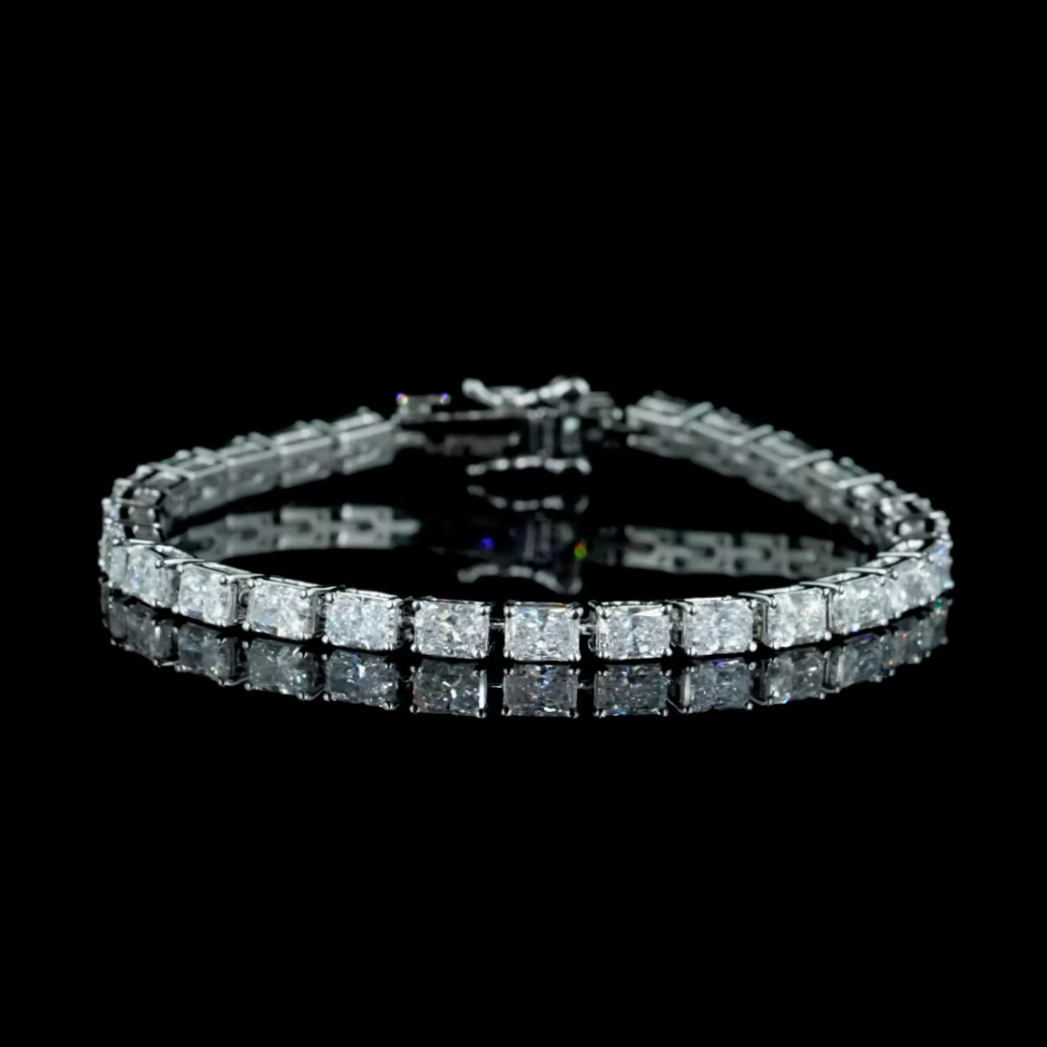 7.51 Ct. Radiant Diamond Tennis Bracelet
