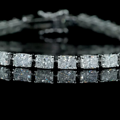 7.51 Ct. Radiant Diamond Tennis Bracelet