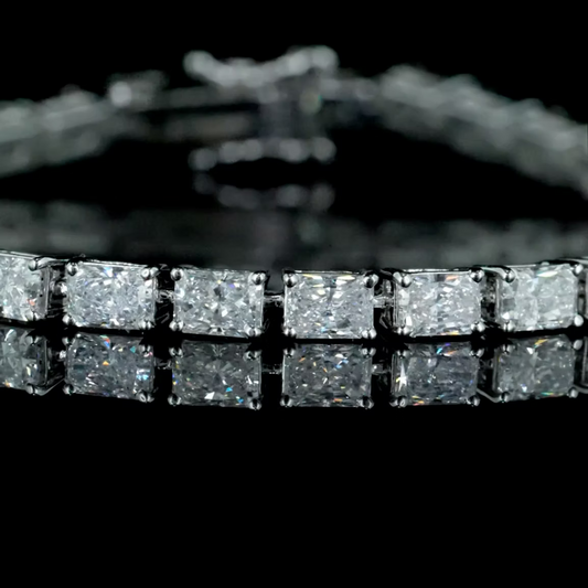 7.51 Ct. Radiant Diamond Tennis Bracelet