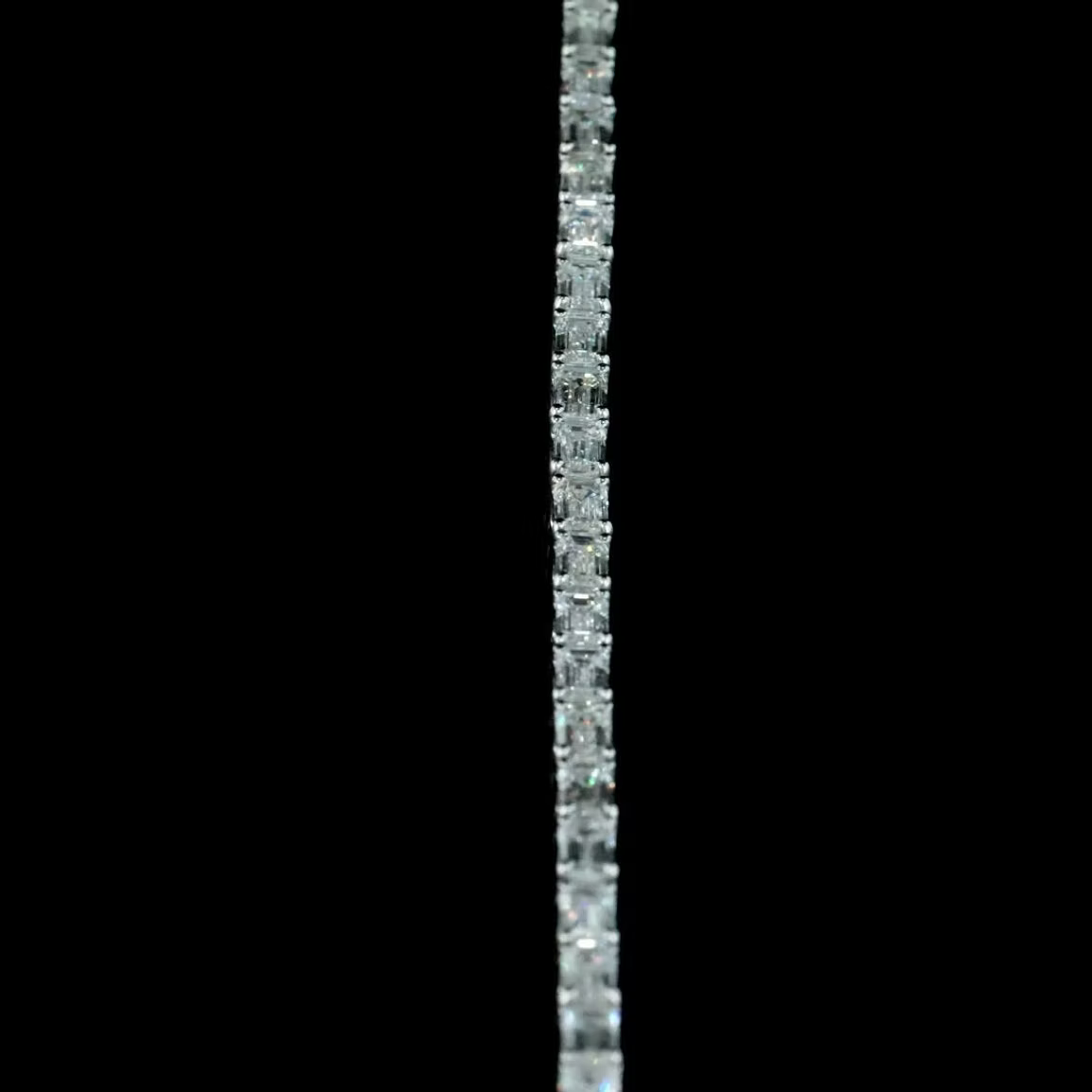 8.22 ct. Emerald Cut Diamond Tennis Bracelet