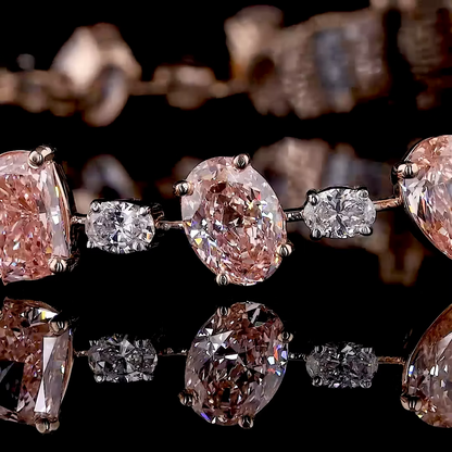 11.07 ct. Pink Diamond Tennis Bracelet