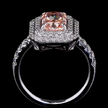 2.13 ct. Pink Diamond Halo Ring