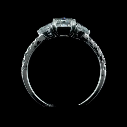 1.06 ct. Radiant Diamond Side Stone Ring