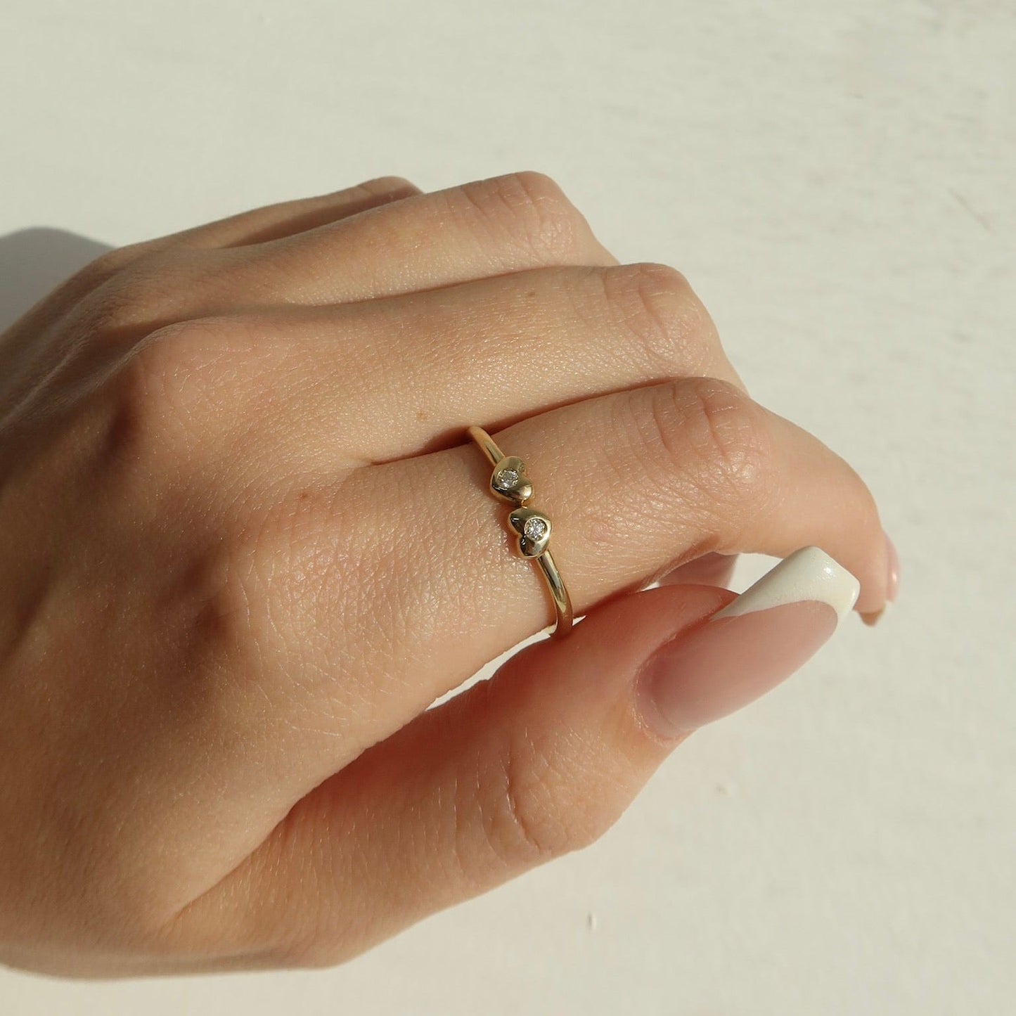Amare Twin Heart Ring