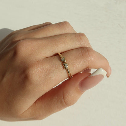 Amare Twin Heart Ring