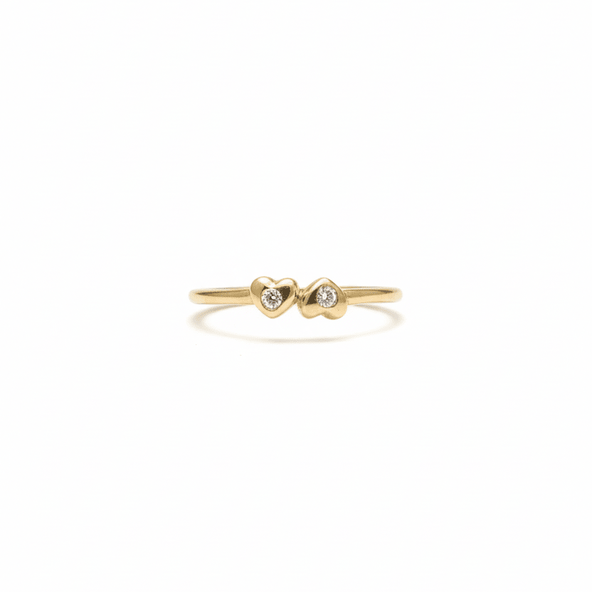 Amare Twin Heart Ring
