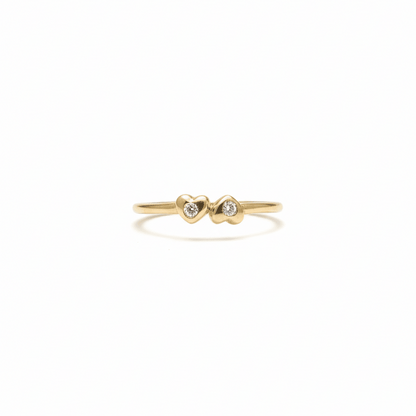 Amare Twin Heart Ring