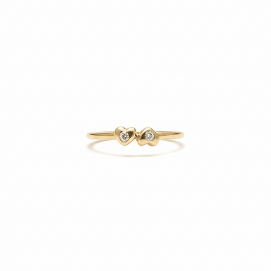 Amare Twin Heart Ring
