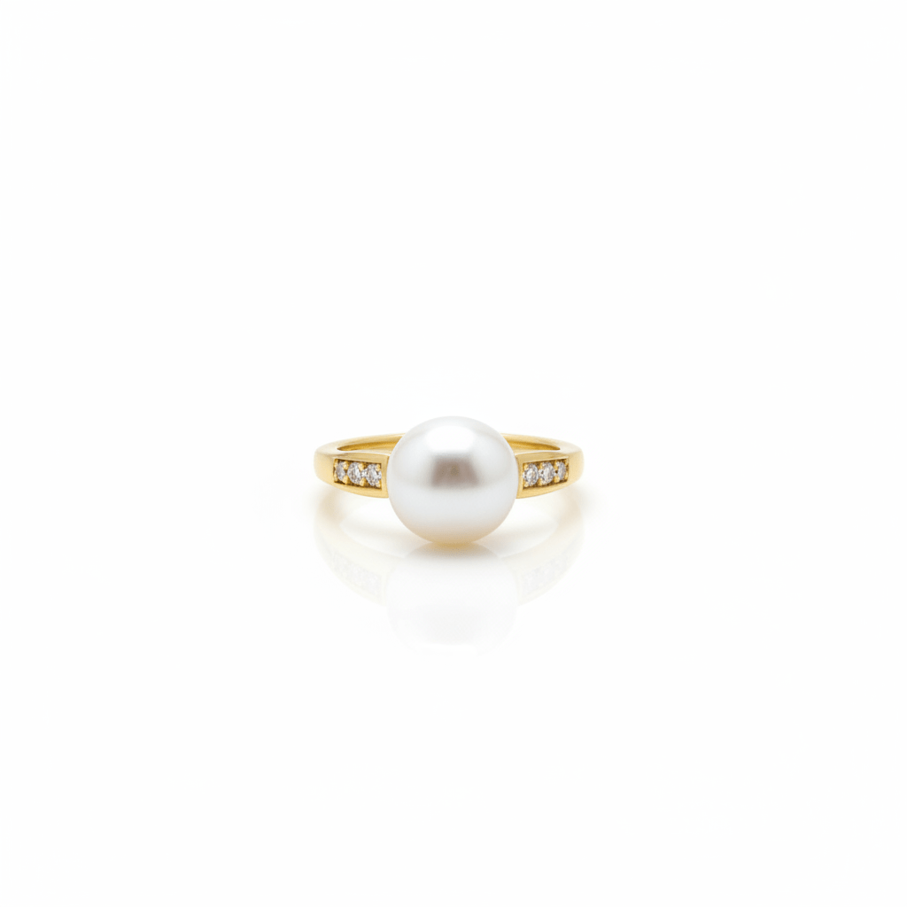 Celeste Pearl & Diamond Ring