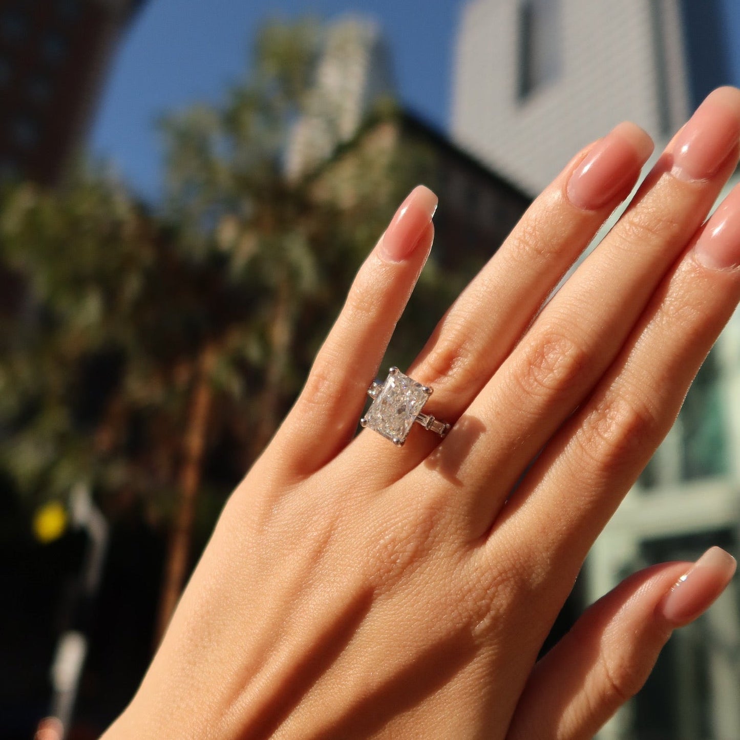 Celestial 6-Carat Radiant Cut Diamond Ring