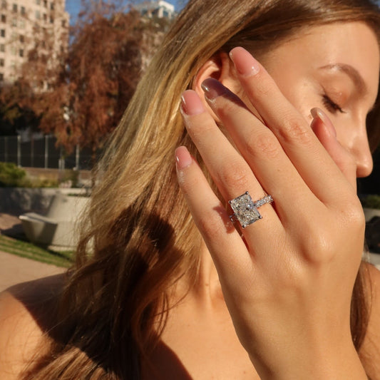 Celestial 6-Carat Radiant Cut Diamond Ring
