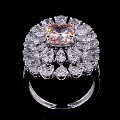 3.07 ct. Yellow Marquise Halo Ring