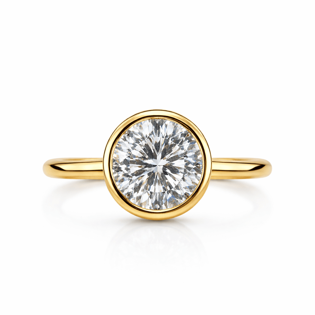 Eterna Solis 14K Gold Bezel-Set Lab