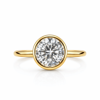 Eterna Solis 14K Gold Bezel-Set Lab