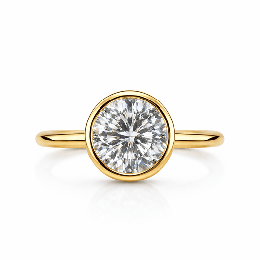 Eterna Solis 14K Gold Bezel-Set Lab
