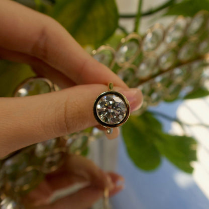 Eterna Solis 14K Gold Bezel-Set Lab