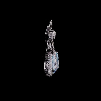 1.44 ct. Blue Diamond Drop Earrings
