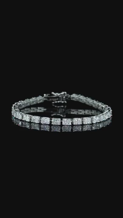 7.51 Ct. Radiant Diamond Tennis Bracelet