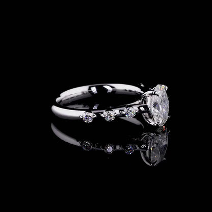 1.02 ct. Oval Diamond Solitaire Ring