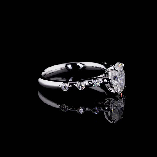 1.02 ct. Oval Diamond Solitaire Ring