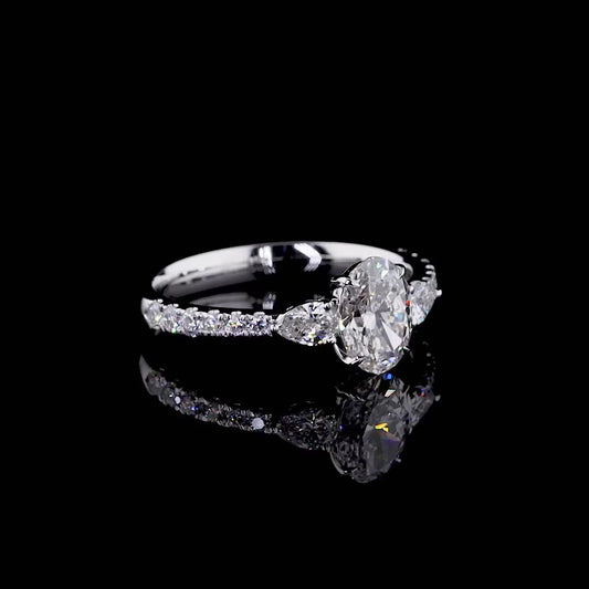 1.06 ct. Oval Diamond Solitaire Ring
