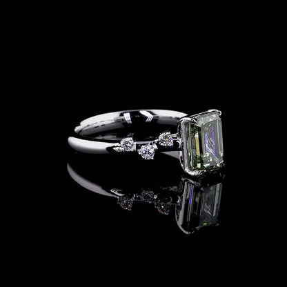 2.00 ct. Green Diamond Solitaire Ring