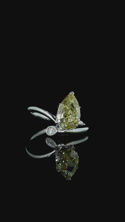 2.70 ct. Yellow Solitaire Ring